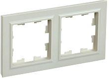 Рамка универсальная IEK Brite РУ-2-БрКр 2-м. бежевый картинка